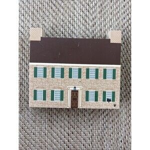 The Cat's Meow Wooden Village Building Daniel Boone Home 1996